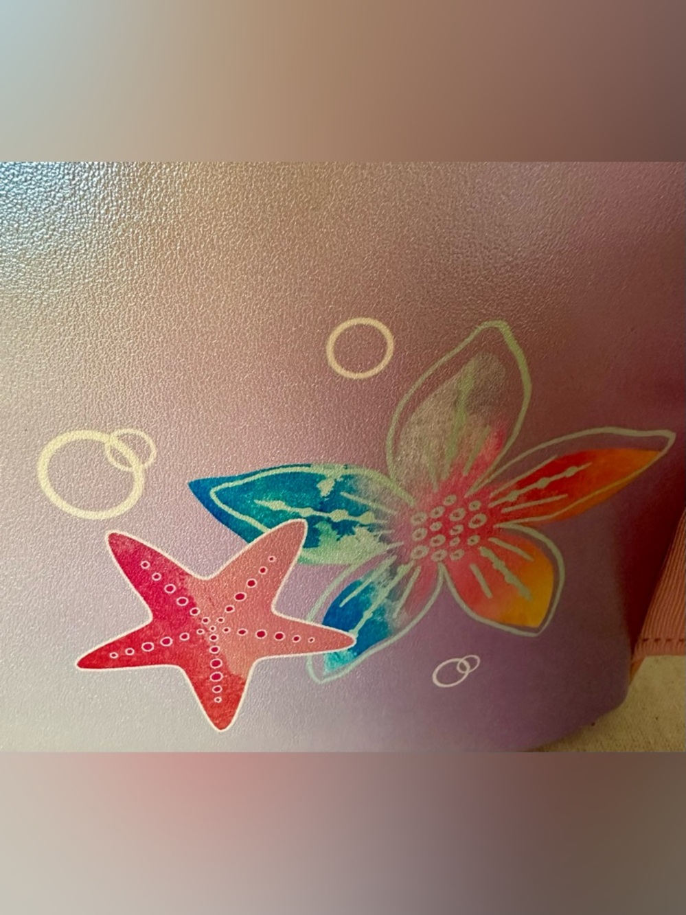 Loungefly x Disney Little Mermaid Ariel Soft Floral Mini Backpack & Flap Wallet - Picture 9 of 14